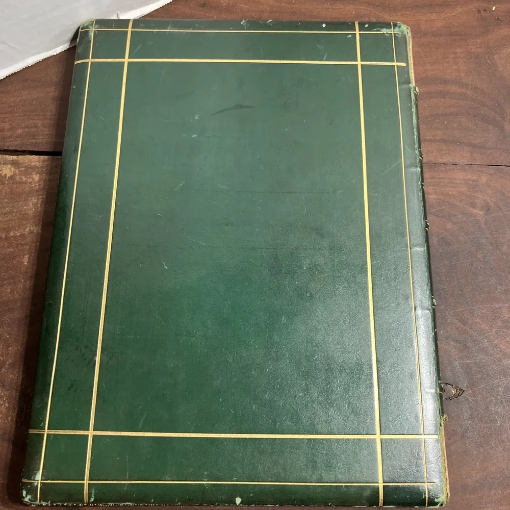 Vintage 1878 Testimonial Book Robert Evan Roberts Bedford County Prison England